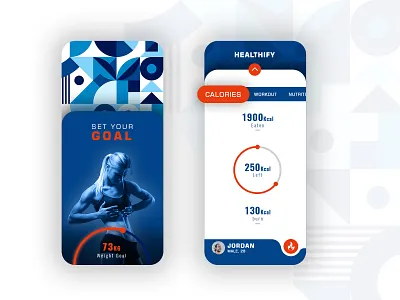 App Design to Track Workout Activities freelancer gym gym app health health app health care healthcare hire illustration mobile app design nutrition nutritional nutritionist workout workout app workout tracker