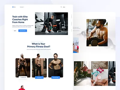 Fitclub - Fitness Landing Page branding debut shot finance finance dashboard fitness fitness website design health health website design illustration popular shot ui ux web application web design website design