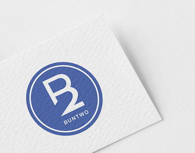 Buntwo logo app blue branding design illustration logo vector