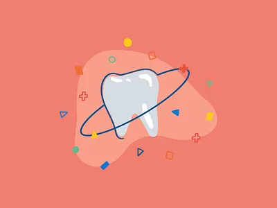 Dental Practice Illustration adobe illustrator anatomy dentist dentistry ebook geometric shapes illustration memphis milano organic lines teeth tooth