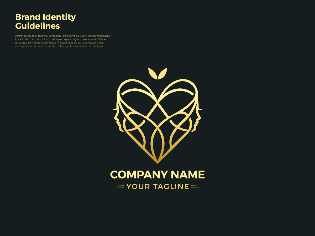 Company Name abstract art brand branding business colorful company concept identity.