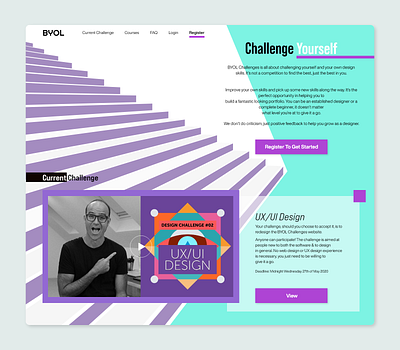 Challenge Yourself (v2) adobe xd ui vector