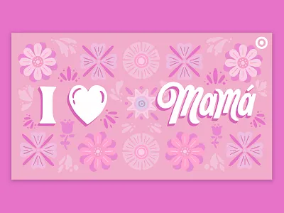 I Heart Mama floral pattern flowers handlettering lettering minneapolis mom mothersday target