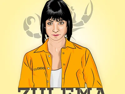 Portrait (Zulema) branding design illustration minimal typography