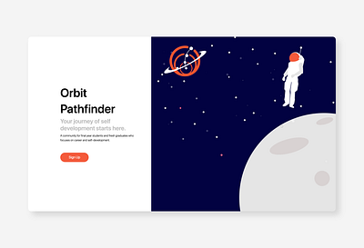 Orbit Pathfinder - Landing Page bootcamp landing page minimal uiux web design website