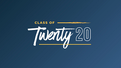 Class of 2020 2020 icon logo logotype typography vector wordmark