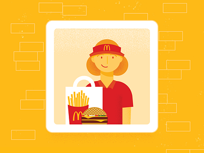 McDonald's Drive Thru advertising design drive thru fast food illustration illustrator vector