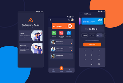 Angle UI animation app branding design finance icon illustrator saving ui ux vector wallet wallet app