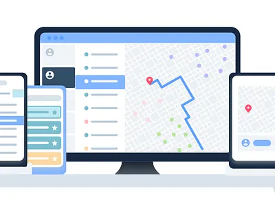Wise Systems Product Suite Illustration dispatching logistics