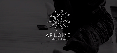 APLOMB blog&shop ballerina ballet blog brand brand design branding design designer logo logo design logodesign logotype shop