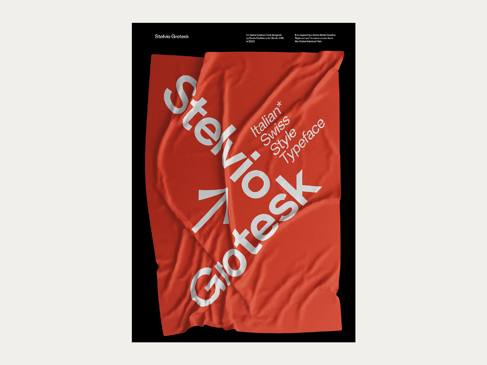 Example of Stelvio Grotesk Posters Collection - 01/10- Italian Swiss Flag