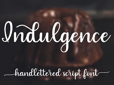 Indulgence - A handlettered script font font font design handlettered script script font typeface