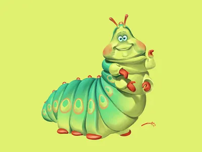 Heimlich - A Bug's Life art disney illustration procreate