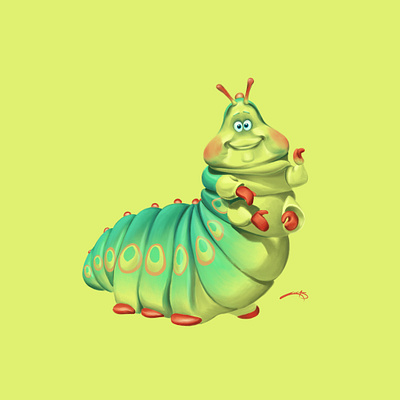 Heimlich - A Bug's Life art disney illustration procreate