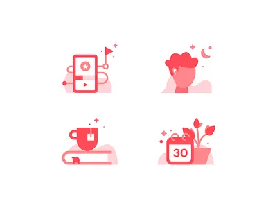Elly Icons app brand brand design brand identity design health health app healthcare iconographer iconography icons icons set