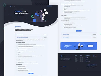 Mirror Code - Website Design [JOBS/CAREERS PAGE] aleksandarilic aleksandarilicdribbble aleksandarilicux app careers careers page clean design jobspage product ui ux webdesign