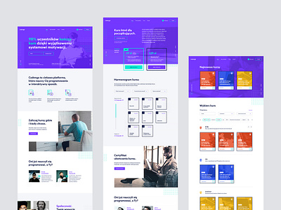 #5 - Codenga. E-learning platform. app behance courses design elearning minimalism modern platform programming purple teaching ui ux website