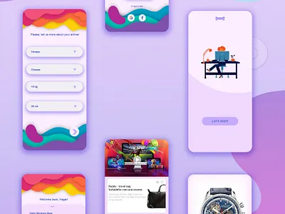 Mobile App design illustration mobile design mobile ui user experience