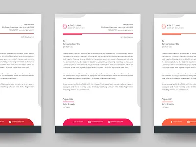 Corporate Letterhead Design