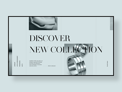 Jewelry Website Concept branding classic editorial editorial design hello dribbble jewelry jewels landing page minimal onboarding splash screen ui ux vintage web design website