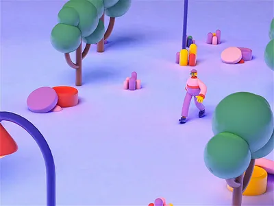 3D WALK CYCLE 3d 3d animation 3d character 3d design 3d motion 3d nature 3d rigging 3d walk animation cinema cinema4d colors cool walk design double walking modeling modern motion nature render