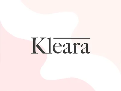Kleara Logo adobe beauty beauty logo branding graphic design icon illustration logo logo design skin care typography vector