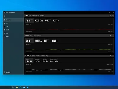 Argus Monitor Windows UI v1.00 microsoft ui design ux design ux ui windows
