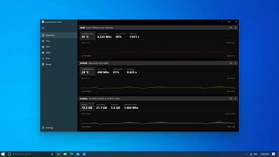Argus Monitor Windows UI v1.00 microsoft ui design ux design ux ui windows
