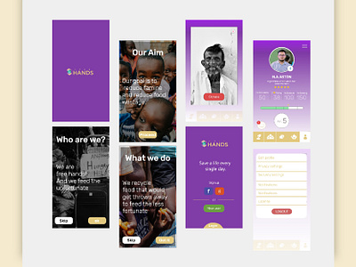 Project Free hands - App to Reduce food wastage app charity design icon illustration logo minimal ui ux