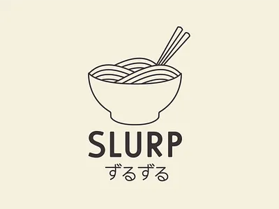 Slurp Ramen design food graphicdesign illustration logo ramen visual design visual identity