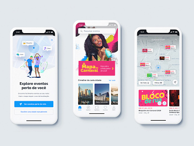 Events on map - Carnival app design carnival events interaction design map sympla uidesign uiux userinterface uxdesign