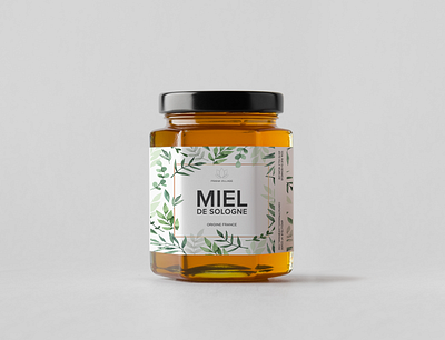 Honey Label honey label label label design label packaging nature illustration packaging packaging design print