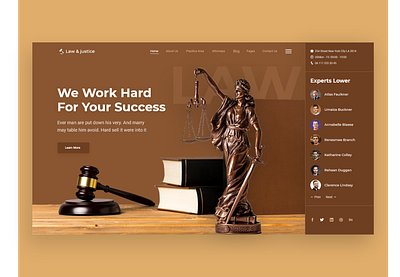 Law & justice creative design digital grid landing landing page law law firm lawyer lawyers typography ui ux web web deisgn