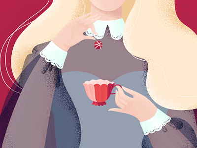 Dribbble Time debut debut shot firstshot hello hello dribble illustration tea vector