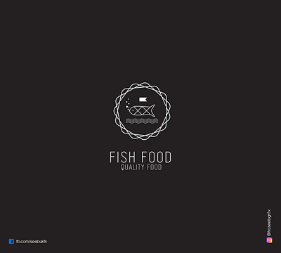 Minimal fish logo branding clean creative design elegant fish fishfood food idea innovation letter logo logos minimal sushi vector