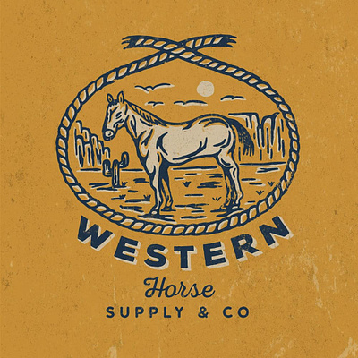 Western apparel artwork badass badge branding design illustration logo vector art vintage