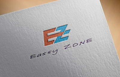 Eassy Zone Logo flat logo logo design logotype