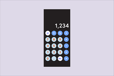 DAILY UI 004 - CALCULATOR 004 app calculator calculator design dailyui design minimal ui ui design ux vector