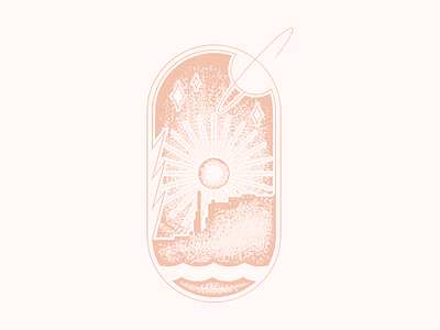 Desert Linescape 2020 graphic design illustration