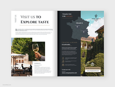 Wine Brochure Template Design alfaera catalog design template vineyard wine wine brochure winery