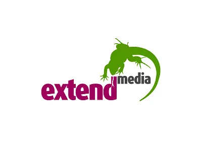 Extend media logotype logotype logotype design