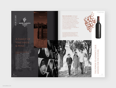 Vineyard Brochure Template alfaera catalog clean coreldraw design elegant modern print template vineyard wine winery