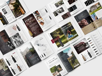 Wine Catalog Template Design alfaera catalog coreldraw design modern design print template vineyard wine wine template winery design