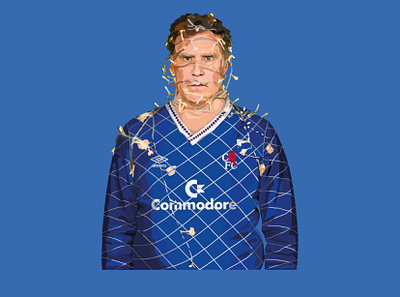 Digital Illustration actor adobe illustrator chelsea fc design football hollywood illustration vector art will ferrell