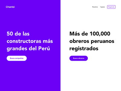 Chambi branding colors landing uiux