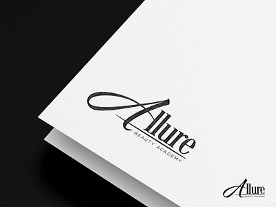 Allure Beauty Academy - Logo Design by Graphicever best branding brandmark design designer graphicdesign graphicever icon identity illustrator logo logodesigner logoinspiration logomaker logomark logos logotype simple typography vector