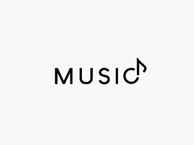 Music note black clean design linear music note simple sleek symbol white