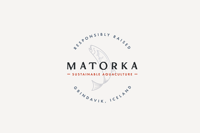 Final Logo for Matorka aquaculture brand identity branding fish food product illustration logo restaurants seal sustainability