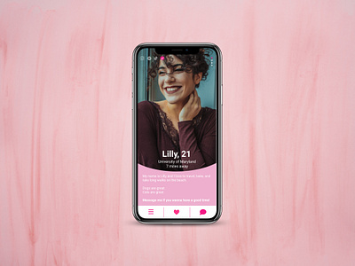 User/Dating App Profile app dailyui mobile ui userprofile ux