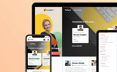 Cambly (Case study) app cambly concept design digitalnomad freelancer uidesigner ux uxdesigner